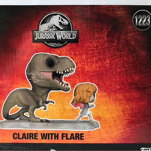 Funko Pop! Claire with Flare Jurassic World #1223 Walmart Exclusive NEW - Picture 7 of 7